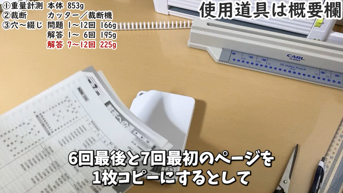本試験問題集 日商簿記2級の1枚で章が別れる場合の取り扱い